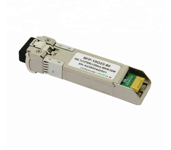 Buy cheap BIDI 10G 80km Sfp Optical Module , MPO Single Mode Sfp Fiber Transceiver from wholesalers