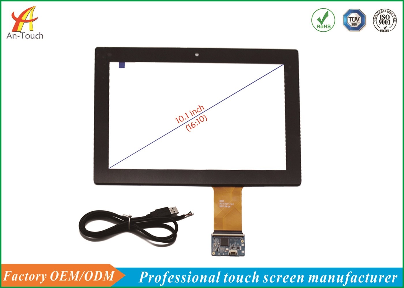 China Stable Performance Multi Touch Touchscreen 10.1 Inch For Touch Digital Photo Frame on sale