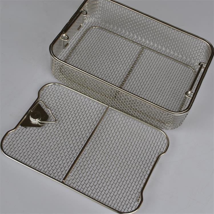 Quality Medical Disinfection Square Hole 0.5mm Stainless Steel Mesh Basket wholesale