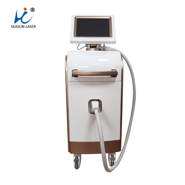 Quality Vetical Laser Hair Equipment , Golden Micro Channel Laser Removal Machine wholesale
