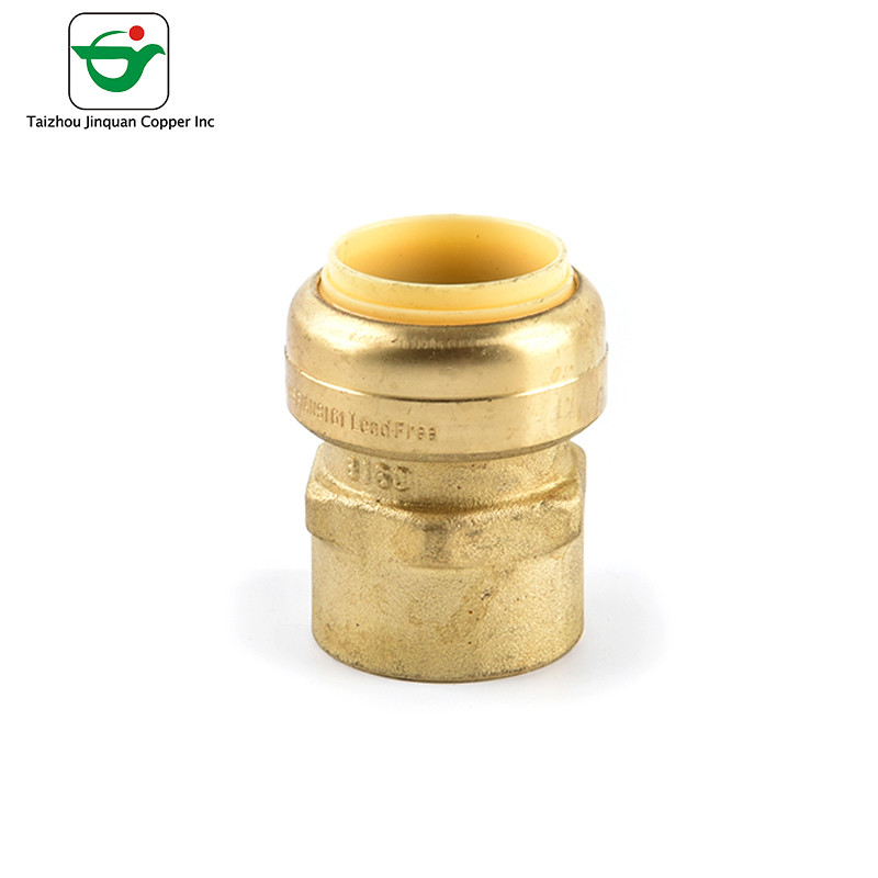 IAPMO Approved Lead Free Push In 1/2×3/4" Brass Quick Connector for sale