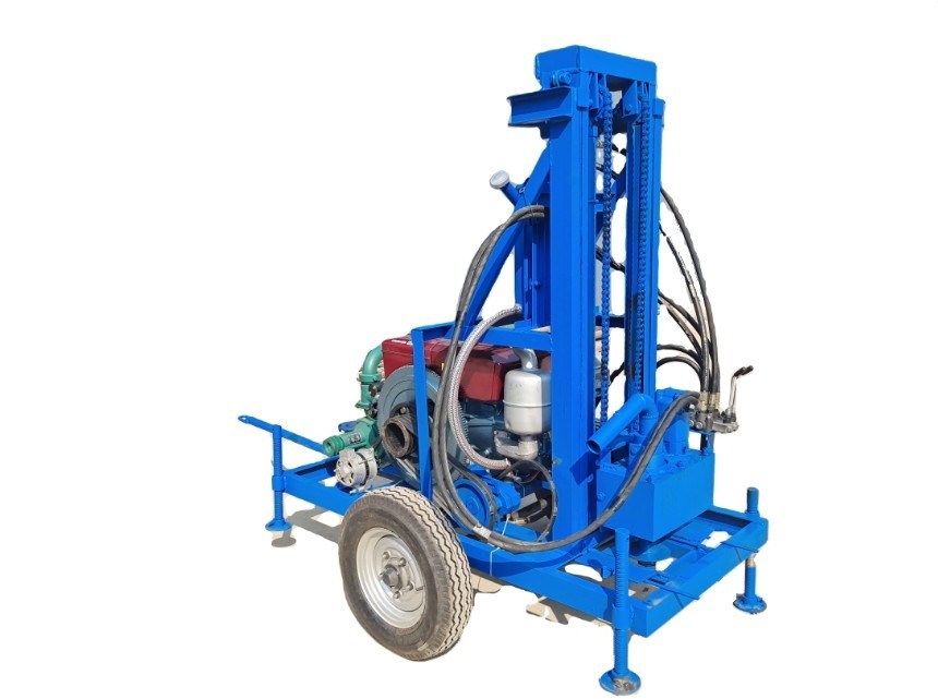 Buy cheap 200m 450rpm Portable Hydraulic Water Well Drilling Rig For House Yard from wholesalers