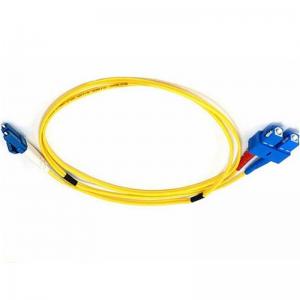 China 10M 2.0mm SC UPC Fibre Optic Patch Cable G657A1 LSZH Yellow on sale