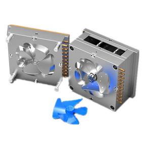 Quality ABS Electric Fan Shaft Leaf Plastic Injection Single Cavity Mould 3 Plates wholesale