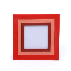Quality PVC Soft Rubber red Custom Size Photo Frames 3D Home Decoration wholesale