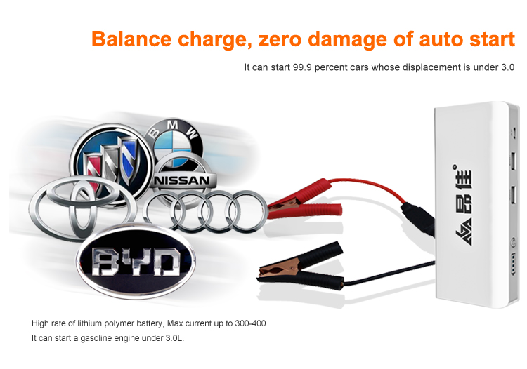 Quality 12000mah mini car emergency jump starter battery booster wholesale