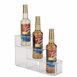 Quality Transparent Acrylic Wine Stand Weather Resistant For Syrup Bottle Storage wholesale