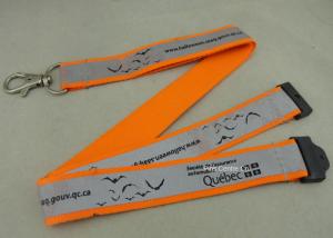 Quality Silk Screen Printing Reflection Custom Printed Lanyards , Celebration Lanyard With Polyester Material wholesale