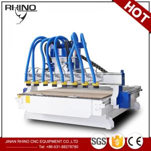 Quality 8 Heads Woodworking CNC Router Machine 380V 3 Phase Type CE Approval wholesale