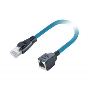 Quality Male To Female 1m Cat 6A 26AWG Networking Cable With RJ45 Connector wholesale
