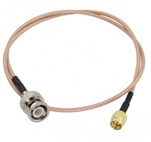 Quality SMA Male To BNC Male Radio Cable Connectors , Low Impedance Rf Connector wholesale
