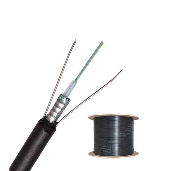 China Steel Wire 6f Aerial Optical Fibre Cable HDPE PE Outer Sheath on sale
