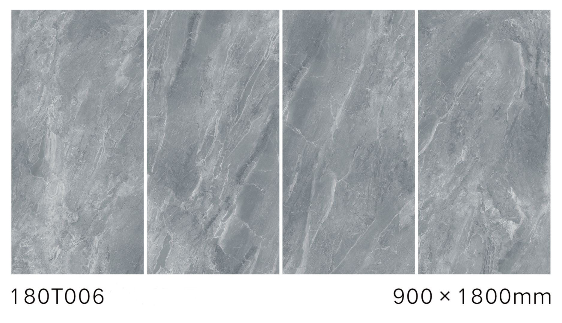 Quality Gray Color Full Body Polished Marble Tiles Low Water Absorption 900*1800 mm Size wholesale