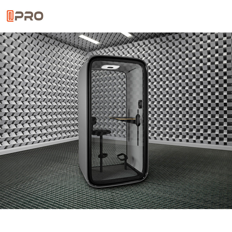 Quality Office Portable Telephone Apartment Mobile Soundproof Booth Steel Frame wholesale