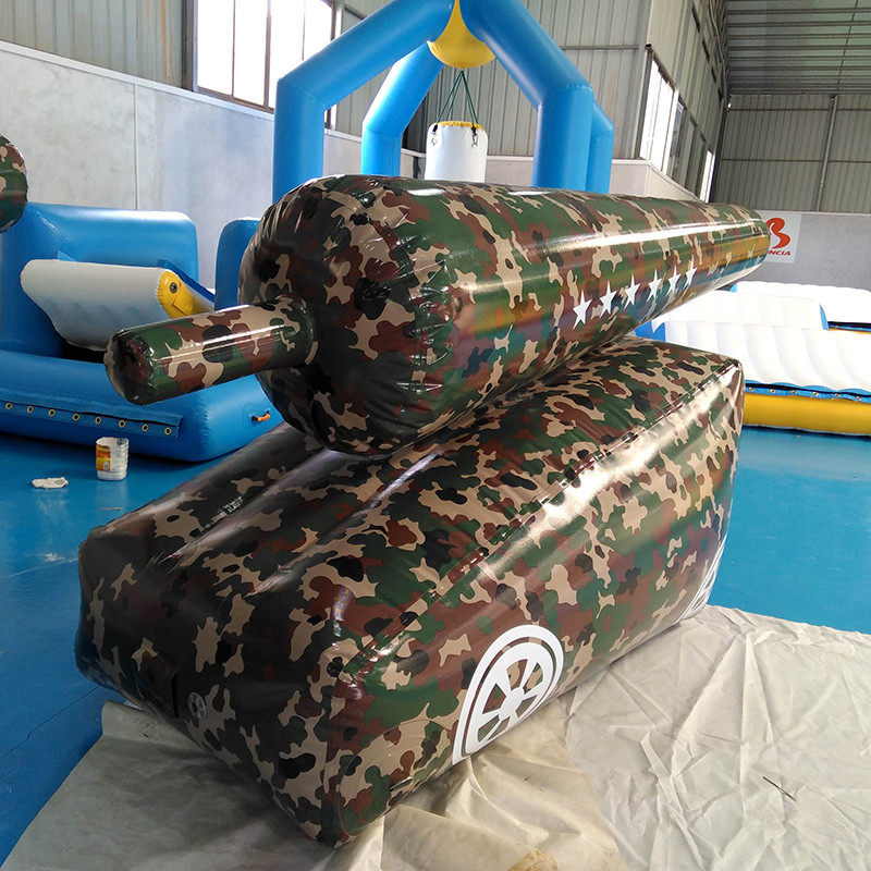 Quality 0.9mm Inflatable Paintball Bunker Inflatable Cannon wholesale
