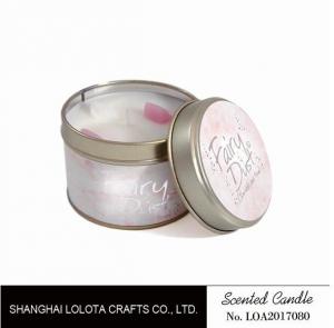 Quality Small Soy Tealight Candles , Tin Can Candles Raspberry / Amber Fragrance wholesale