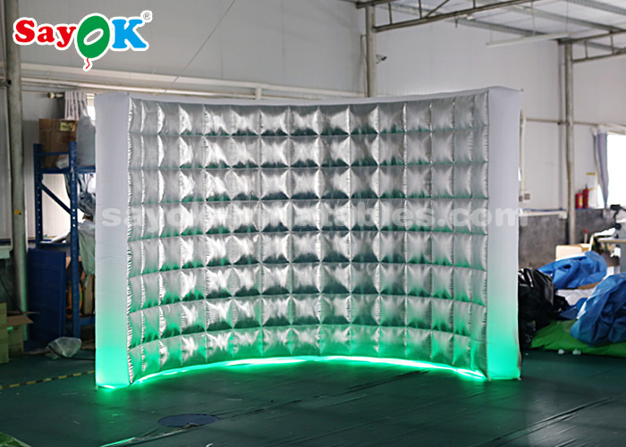 China Event Booth Displays Durable Photo Booth Inflatable Wall For Stage Decoration / Led Air Photo Booth on sale