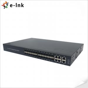 China 24 Port Gigabit Sfp Fiber Managed Switch With 2 Port 10g Sfp+ 6 Port Combo Ethernet on sale