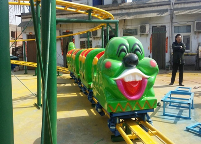 Quality Green Worm Shape Kiddie Roller Coaster For Large Parks And Tourist Attractions wholesale