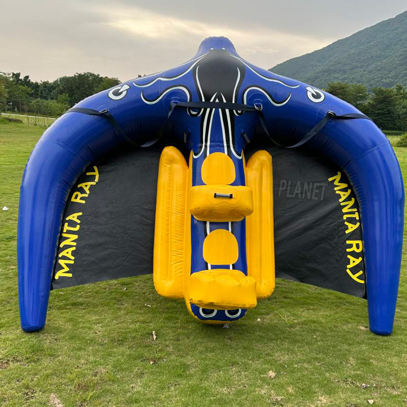 China Outdoor Water Sports Inflatable Manta Flying Ray PVC Flying Fish Tube For Sea on sale