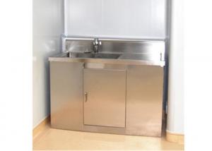 Quality Durable Hospital Wash Tank , Single Bowl Free Standing Washbasin Cabinet wholesale