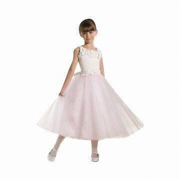 Quality Cheap Organza Flower Girl Dress with Spaghetti Strap wholesale