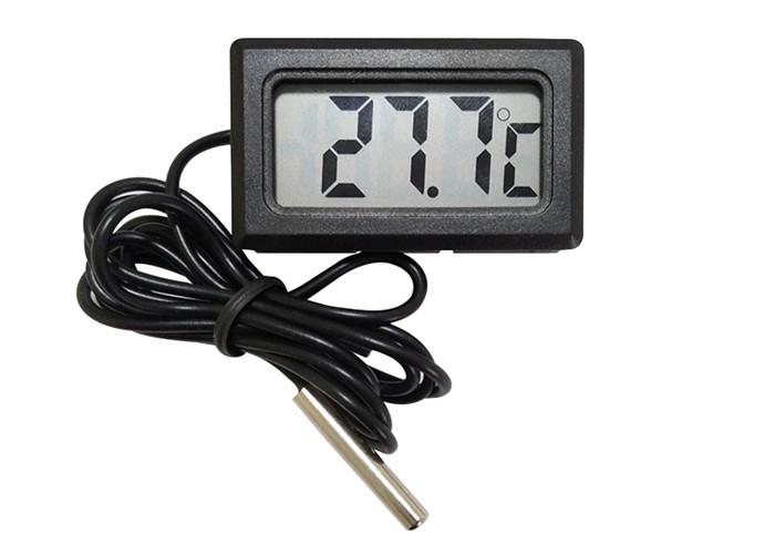 Quality Mini Plastic Digital Freezer Thermometer , LCD Display Digital Cooler Thermometer wholesale