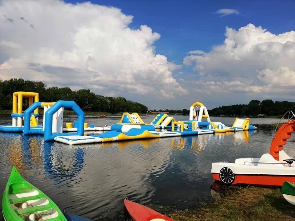 Quality Hungary Inflatable Water Sports Park / Kids Blow Up Water Park For Lake wholesale