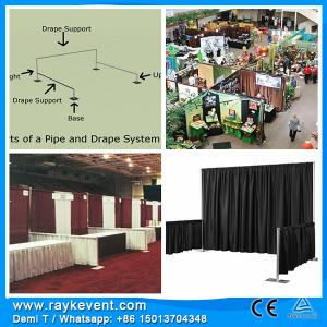 China wholesale pipe and drape rental, Aluminum pipe and drape rentals, trade show booth ideas on sale