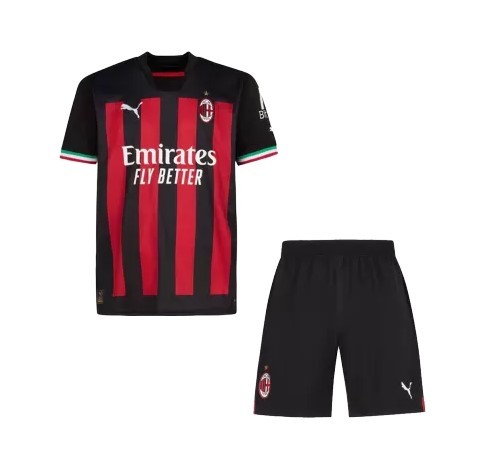 Quality Youth AC Milan Jersey Kit 2022/23 Home wholesale