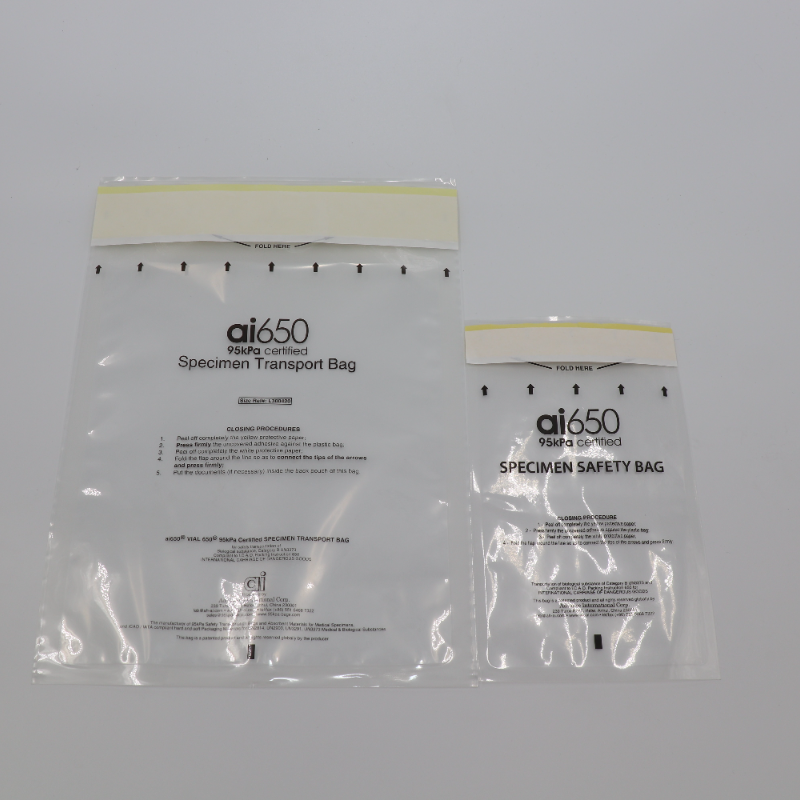 Labs And Hospitals 95kPa Specimen Bag With Document Pocket