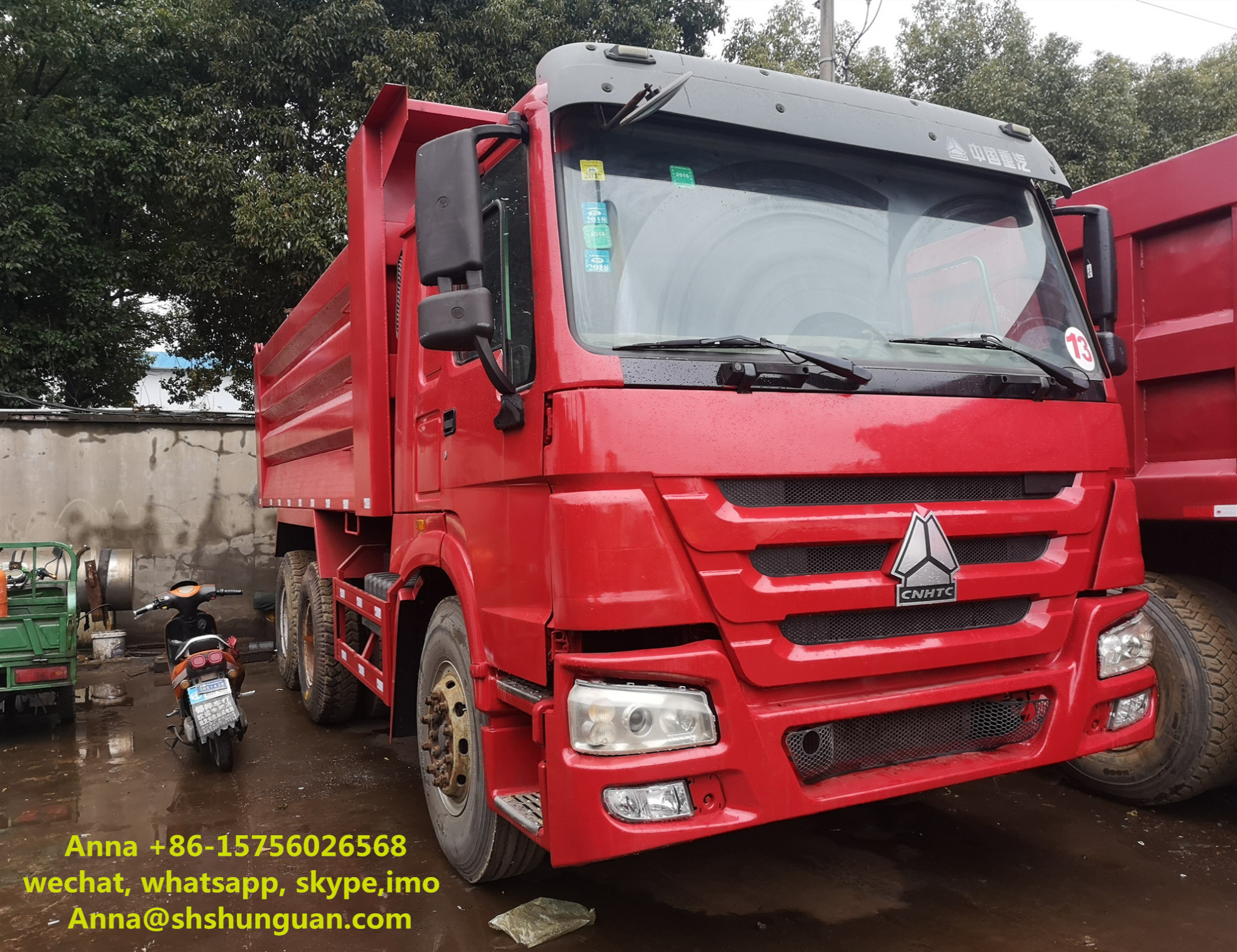 Quality 20 Cubic Meters Used Commercial Dump Trucks 375 Hp Horse Power CE Standard wholesale