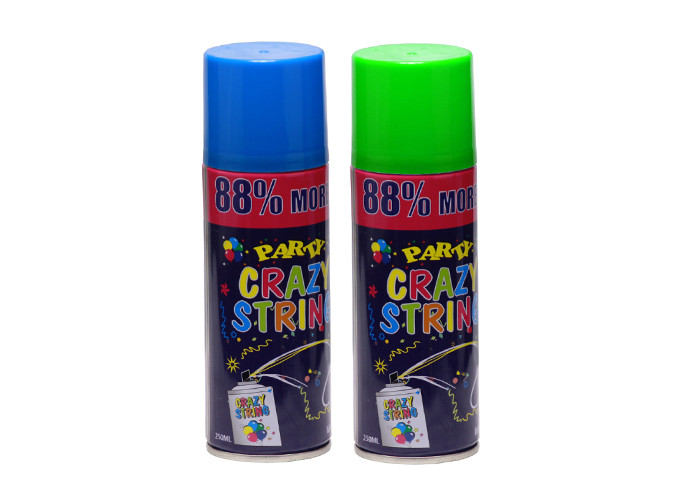 Quality Funny Fluorescent Party String Spray High Extrusion Rate Flammable Low Chemical Odor wholesale