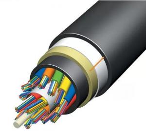 China ADSS Optical Cable 4000m / Roll Self Supporting 96 Core Fiber Optic Cable on sale