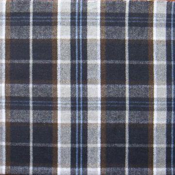 China Wool blended plaid fabric with two-side gigging  on sale