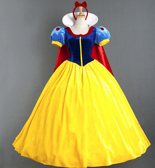 China Women fantasia Princess Snow White Halloween Cosplay Costume Carnival Disfraces Party Women Adult Snow White Costumes on sale