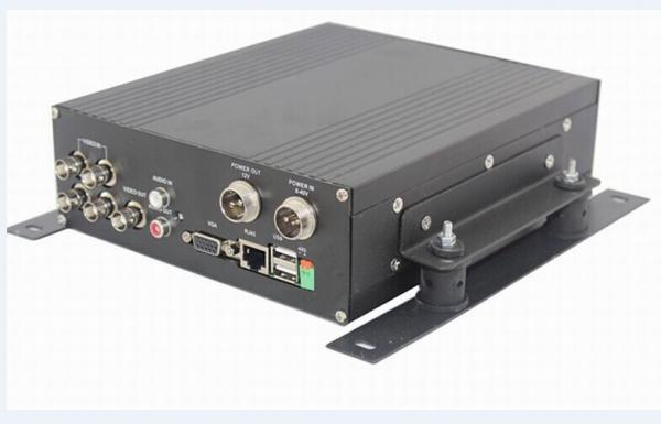 Cheap Trail Bus 4CH HDD Full D1 RJ45 Network Mobile Vehicle DVR 1080P with PTZ control for sale