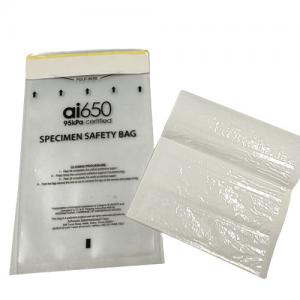 Quality 95kPa Specimen Bag With Zip Closure And Back Document Pocket wholesale