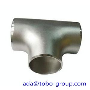 Quality seamless Stainless Steel Tee , single slit pipe wall thickness 1 / 2 " NPS Sch5S to 24"OD x30mm wholesale