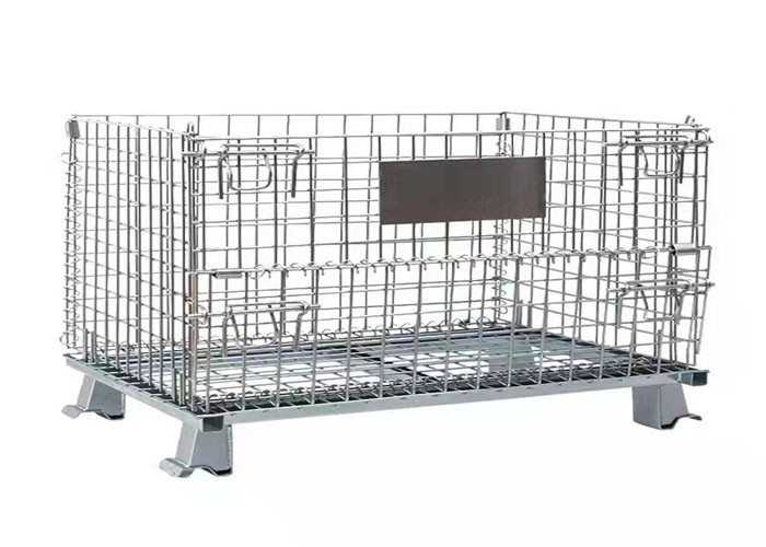 Quality 50*100 Sorting 6.4mm Collapsible Wire Basket Metal Cage wholesale