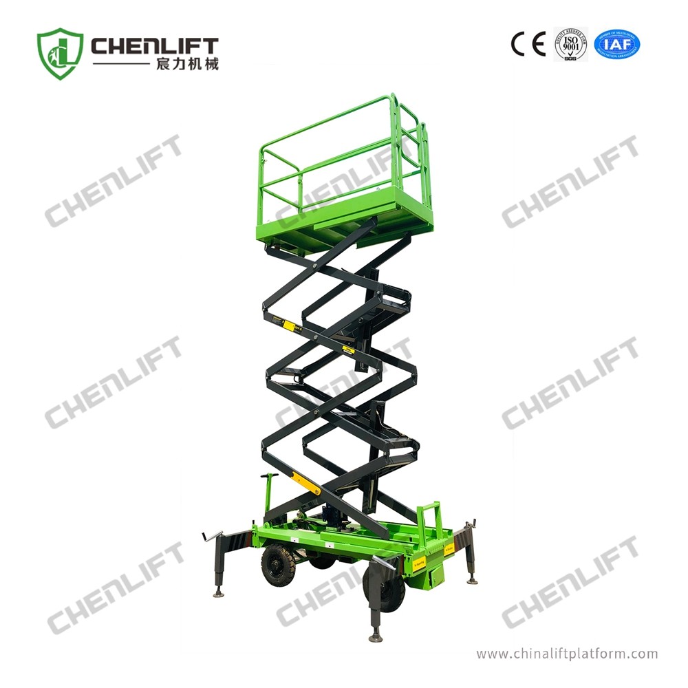 China 6 Meters Industrial Hydraulic Lift Platform Scissor Lift Aerial Work Platform 1 Ton Load on sale