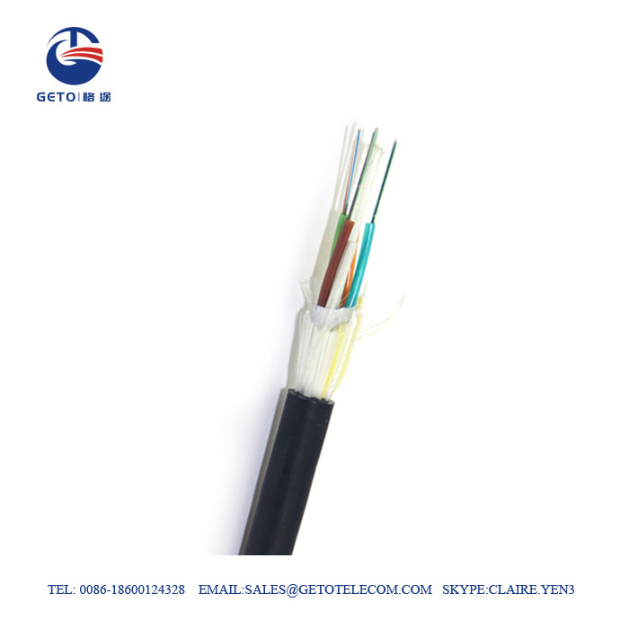 Quality SM ADSS Metallic Wire G657A 12 Fiber Optic Cable wholesale