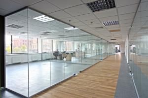 Quality Modern Double Glazed Office Partitions 6063-T5 Grade Aluminum Alloy Frame wholesale