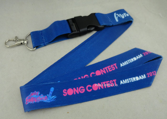 Quality Full Color Printing Promotional Lanyards Sport Meeting Medal Ribbon / ID Neck Ribbon wholesale