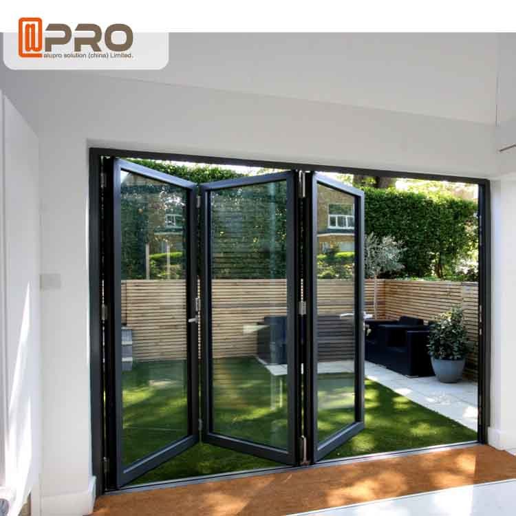 Quality Rating Energy Saving Triple Double Glazed Folding Doors Water - Proof wholesale