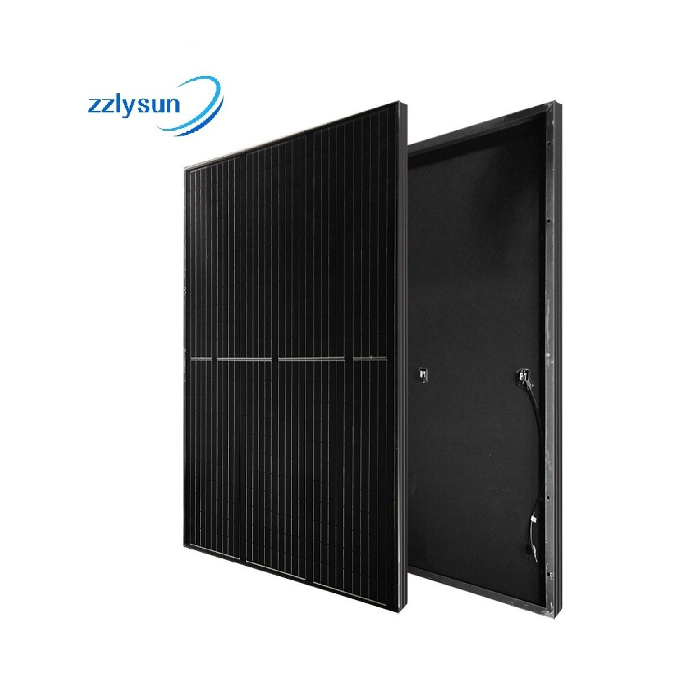 China Hot promotional photovoltaic 400W 410W 415W low price china wholesale half cell black frame mono solar panels on sale