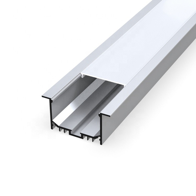 Quality Flexible Suspended LED Profile , OEM Aluminum Profile LED Strip Light Silver Color wholesale