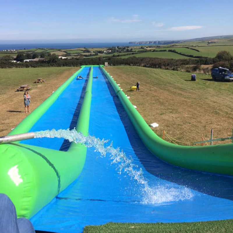 Quality 100m Giant Inflatable Slip N Slide With Pool For Kids And Adults wholesale
