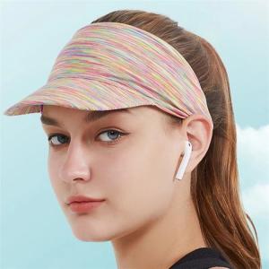 Quality Pre Curved 56cm Summer Sun Visor Cap For Shading wholesale