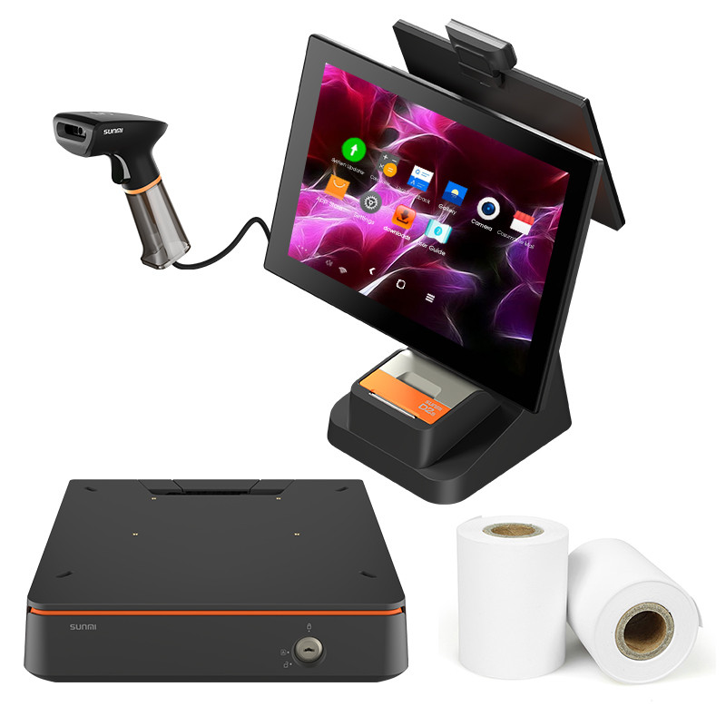 Quality 15.6 Inch Capacitive Touch Screen Pos Hardware Terminal With Printer wholesale